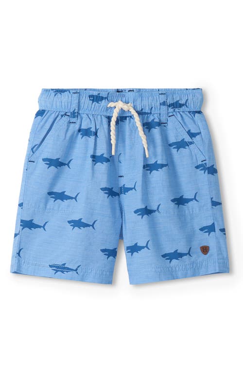Hatley Hatley Kids' Shark Print Cotton Shorts