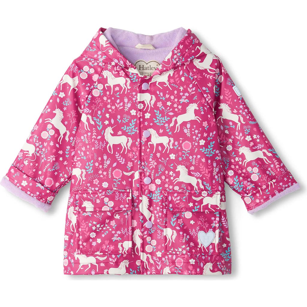 Hatley Hatley Kids' Unicorn Forest Snap Rain Coat