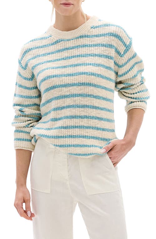 Hatley Hatley Stripe Crewneck Cotton Sweater