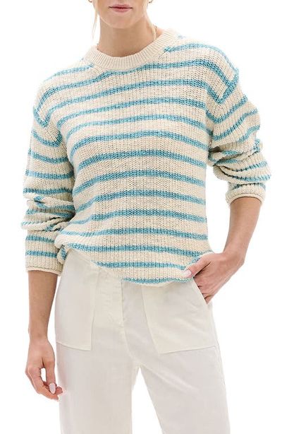 Hatley Hatley Stripe Crewneck Cotton Sweater