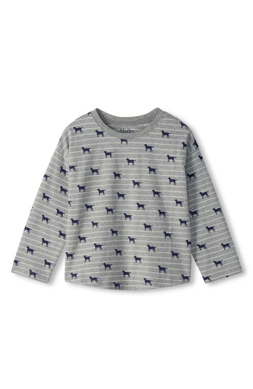 Hatley Hatley Tiny Pup Stripe Long Sleeve Cotton T-Shirt