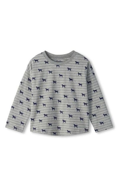Hatley Hatley Tiny Pup Stripe Long Sleeve Cotton T-Shirt