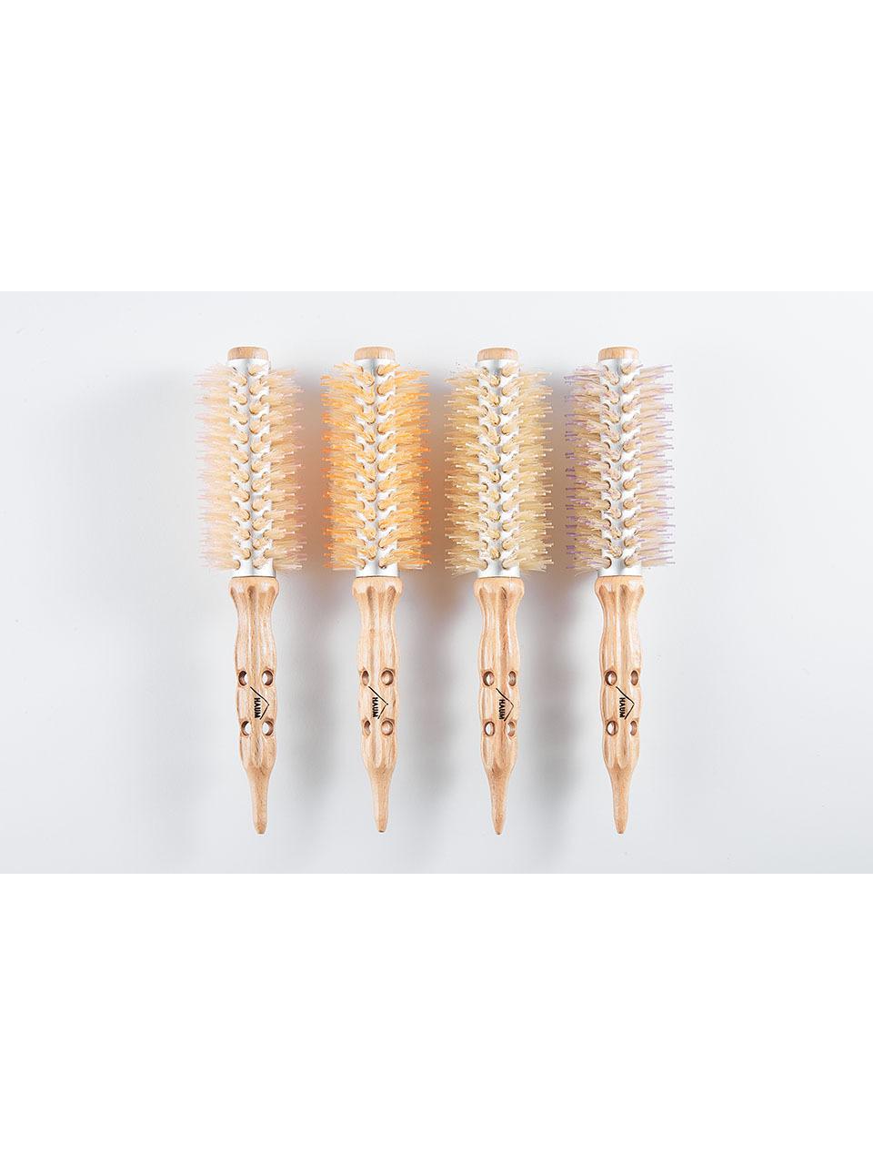 HAUM HAUM 1.5 Size Front Hair Heating Plate Dry Volume Boar Bristle Mini Roll Brush