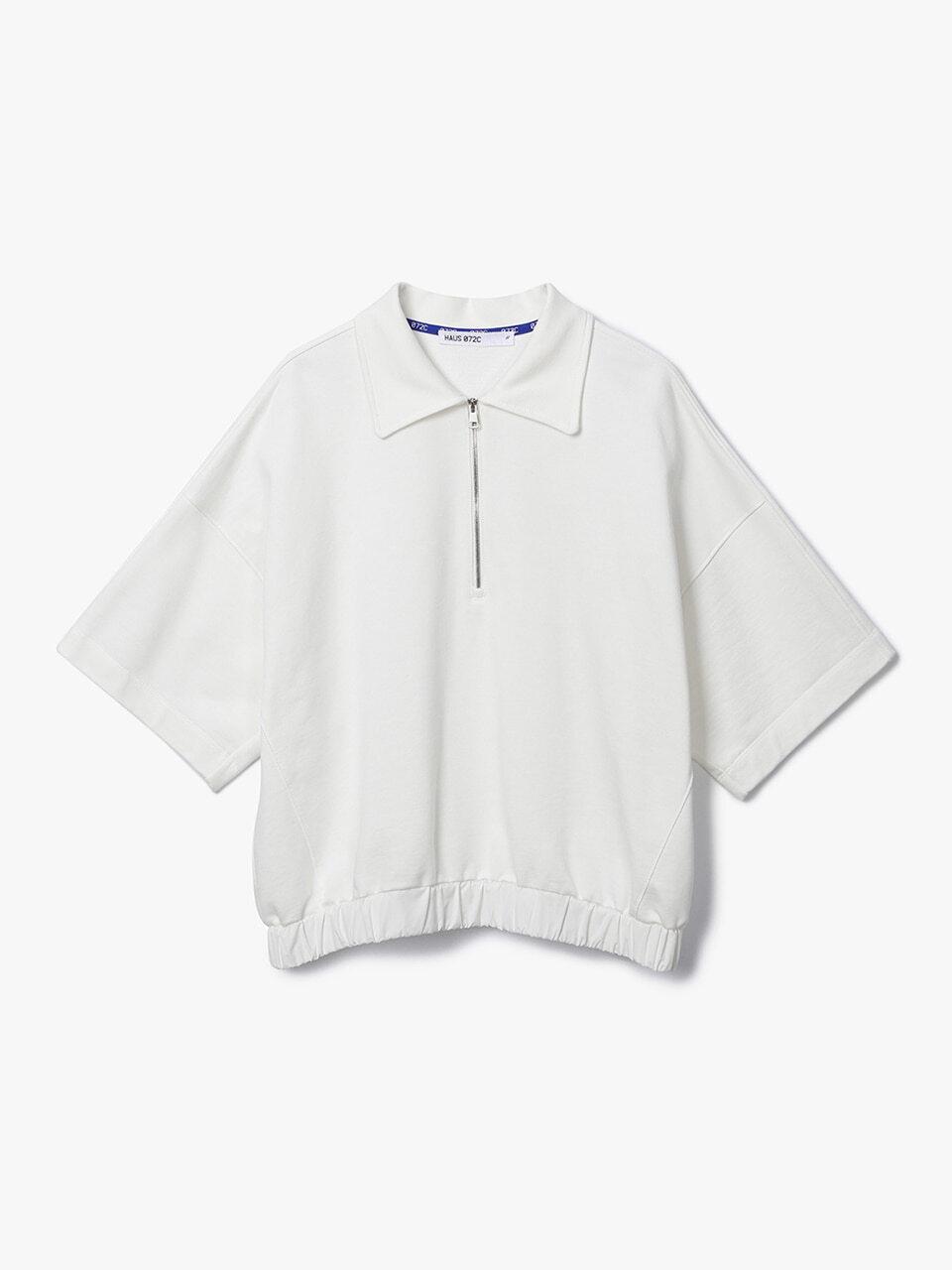 HAUS 072C JERRY BLOUSON SHORT SLEEVE T-SHIRT WHITE