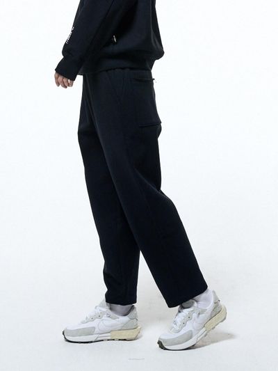 HAUS 072C TERRY SETUP PANTS BLACK