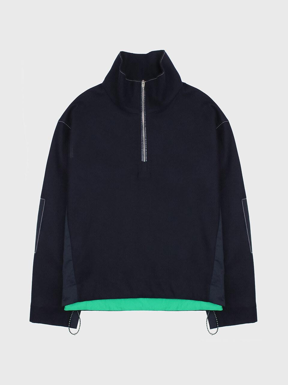 HAUS 072C WOOL SETUP TOP NAVY