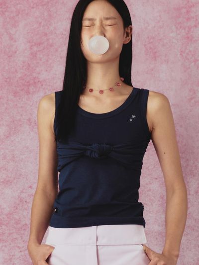 hausFOG Twisted Sleeveless Tank [Navy]