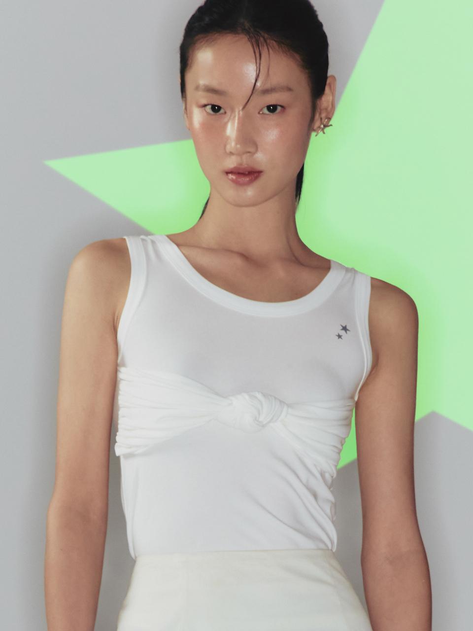 hausFOG Twisted Sleeveless Tank Top [White]