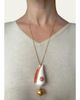 Haute Victoire 14K Shell and Coral Keepsake Necklace - 2