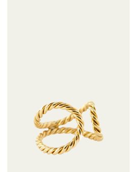Haute Victoire 18K Yellow Gold Open Shank Twisted Ring