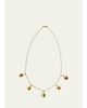 Haute Victoire Colored Stone 5 Lune Necklace, 15"L - 1