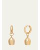 Haute Victoire Diamond Lune Hoop Earrings - 1