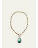 Haute Victoire One Of A Kind Turquoise Cabochon Handmade Necklace, 16"L - 1