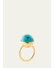 Haute Victoire One Of A Kind Turquoise Dome and Diamond Ring - 1