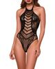 Hauty Hauty Halter Neck Hosiery Teddy - 1