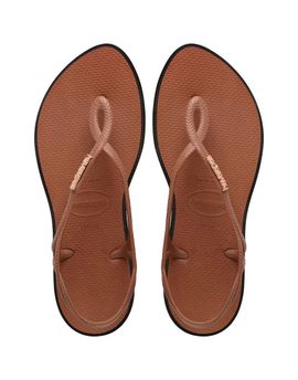 Havaianas Havaianas luna point flip flops in rust/black-Brown
