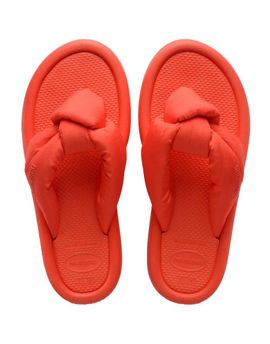 Havaianas Havaianas overpuff boho flip flops in red
