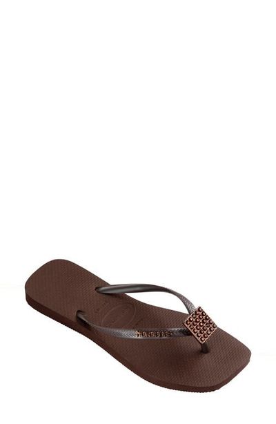 Havaianas Havaianas Slim Crystal Charm Flip Flop