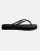 Havaianas Havaianas slim flatform flip flops in black - 4