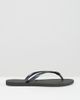 Havaianas Havaianas slim flip flops in silver - 2