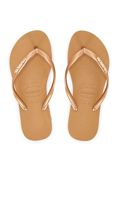 Havaianas Havaianas Slim Logo Metallic Sandal