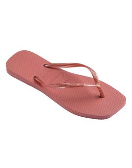 Havaianas Havaianas slim square toe flip flops in clay-Orange