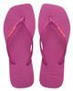 Havaianas Havaianas slim square toe flip flops in rose-pink - 4
