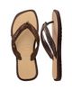 Havaianas Havaianas square toe flip flops in brown and beige - 2