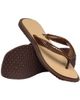 Havaianas Havaianas square toe flip flops in brown and beige - 4