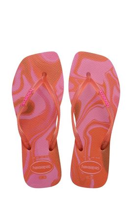 Havaianas Havaianas Square Toe Jelly Flip Flop