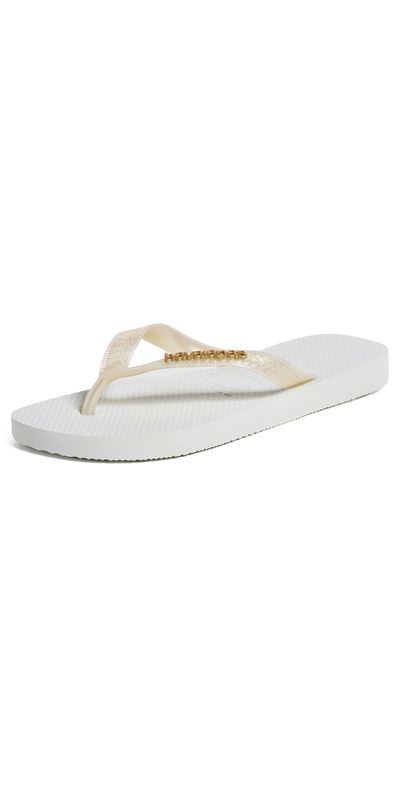 Havaianas Havaianas Top Logo Metallic Sandals White