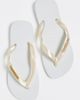 Havaianas Havaianas Top Logo Metallic Sandals White - 5