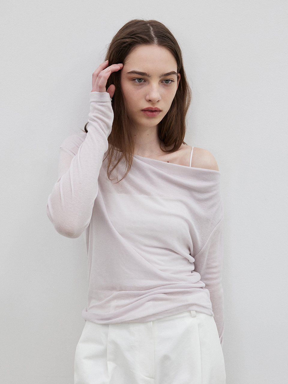 HAVEC Long Sleeve Layered T-shirt_Lilac
