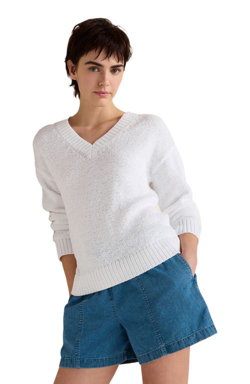 Haven Well Within Haven Well Within Cotton Blend Tape Yarn V-Neck Sweater