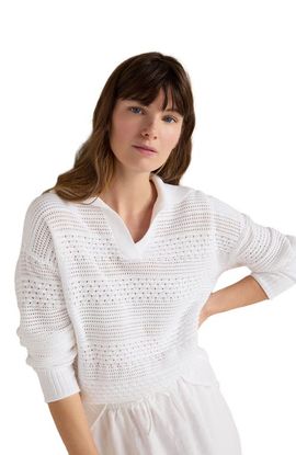 Haven Well Within Haven Well Within Cotton Mixed Stitch Johnny Collar Sweater