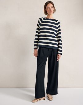 Haven Well Within Haven Well Within Double Knit Pleated Wide Leg Trousers