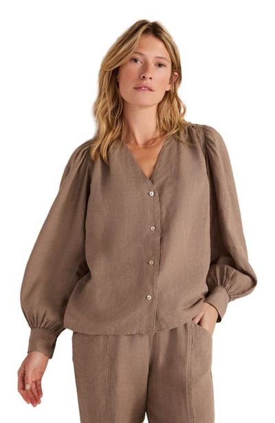 Haven Well Within Haven Well Within Linen V-Neck Blouse