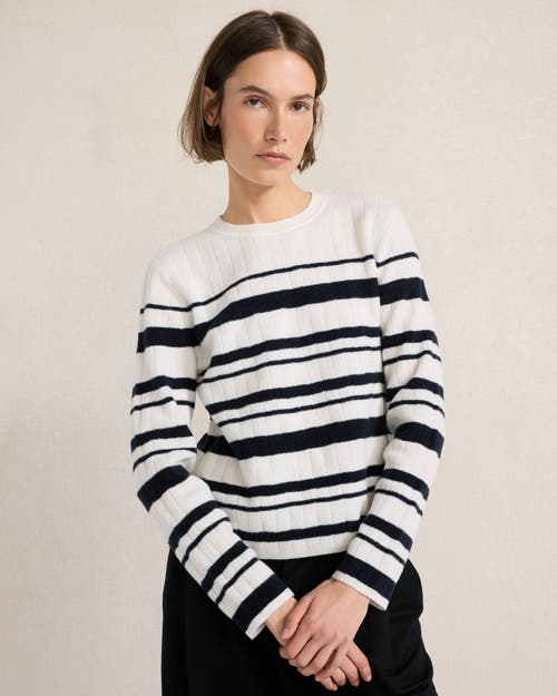 Haven Well Within Haven Well Within Merino Wool Blend Striped Crewneck Sweater