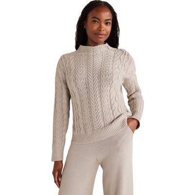 Haven Well Within Haven Well Within Organic Cotton Cable Mockneck Sweater