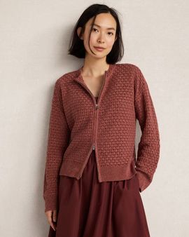 Haven Well Within Haven Well Within Organic Cotton Linen Open Stitch Cardigan