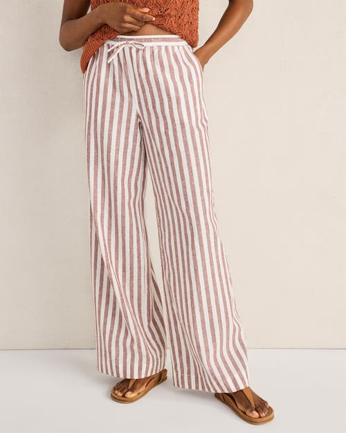 Haven Well Within Haven Well Within Organic Cotton Linen Striped Wide Leg Pants