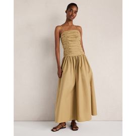 Haven Well Within Haven Well Within Organic Cotton Poplin Ruched Bodice Dress