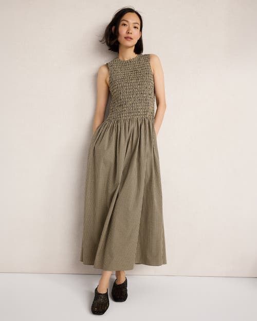 Haven Well Within Haven Well Within Organic Cotton Poplin Smocked Gingham Maxi Dress