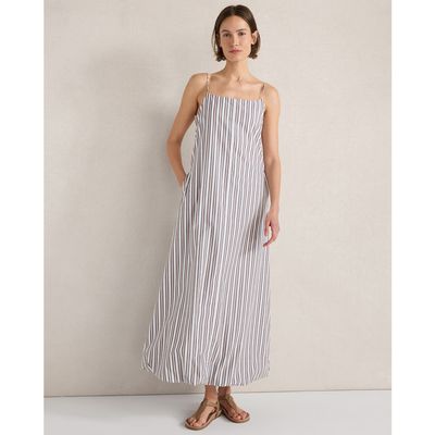 Haven Well Within Haven Well Within Organic Cotton Poplin Stripe Bubble Hem Maxi Dress
