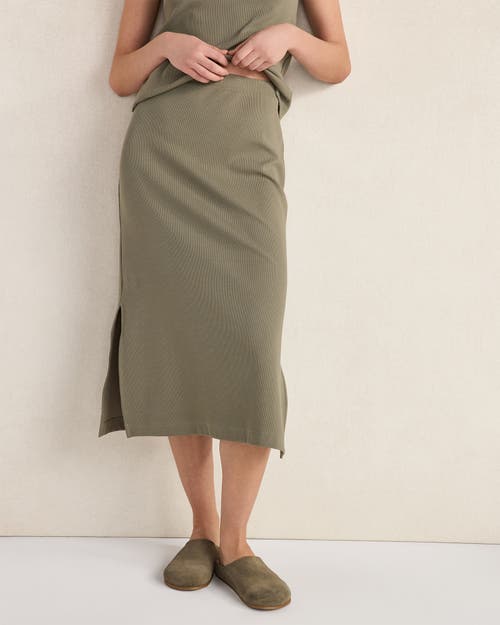 Haven Well Within Haven Well Within Organic Cotton Rib Knit Midi Skirt