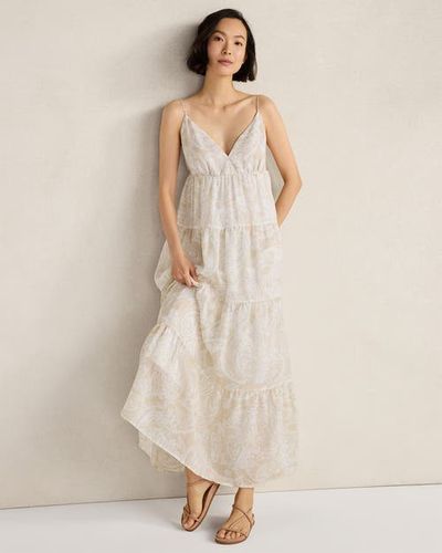 Haven Well Within Haven Well Within Ramie Blend Paisley Tiered Maxi Dress