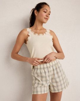 Haven Well Within Haven Well Within Resti Organic Cotton Poplin Plaid Boxer Shorts