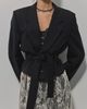 Havre Studio Havre Studio Cropped Belted Blazer - 1