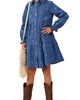 Hayden Girls Hayden Girls Kids' Bow Print Denim Tiered Shirtdress - 1