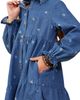 Hayden Girls Hayden Girls Kids' Bow Print Denim Tiered Shirtdress - 4